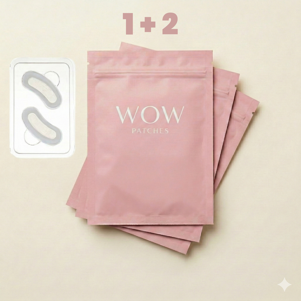WOW Mikronadel-Augenpads 1 + 2 GRATIS Packs = 6 Pads